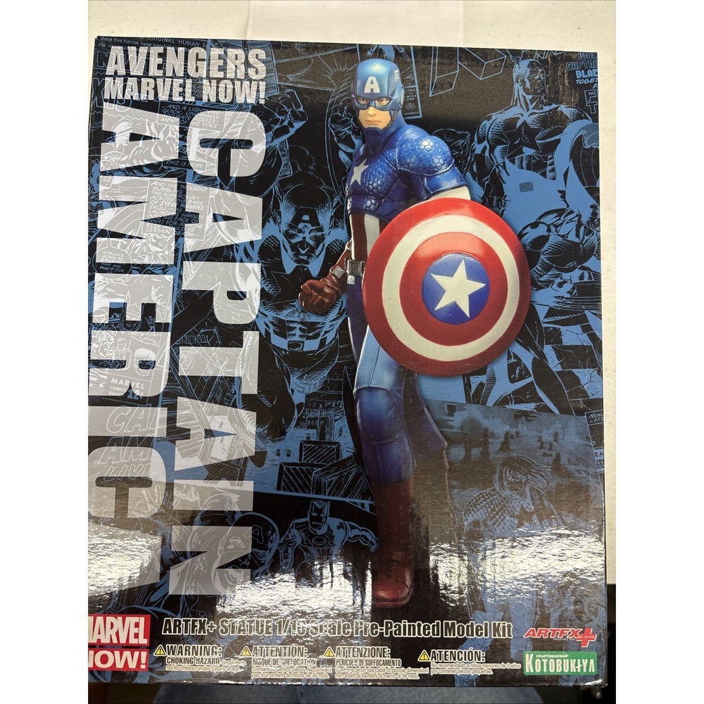 Kotobukiya Marvel Now ArtFX Avengers Captain America Statue - New